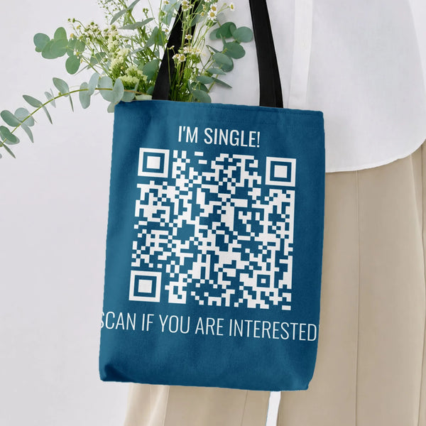 Geometric Diamond Grid Tote Bag | Modern Twill Fabric with Diamond-Grid Texture | Premium Lightweight Tote Bag | Gift for Mod