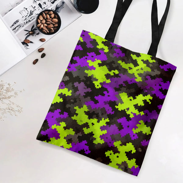 Diamond Grid Pattern Tote Bag | Premium Twill Fabric with Texture | Stylish Bag for Women | Gift Fashion Lover