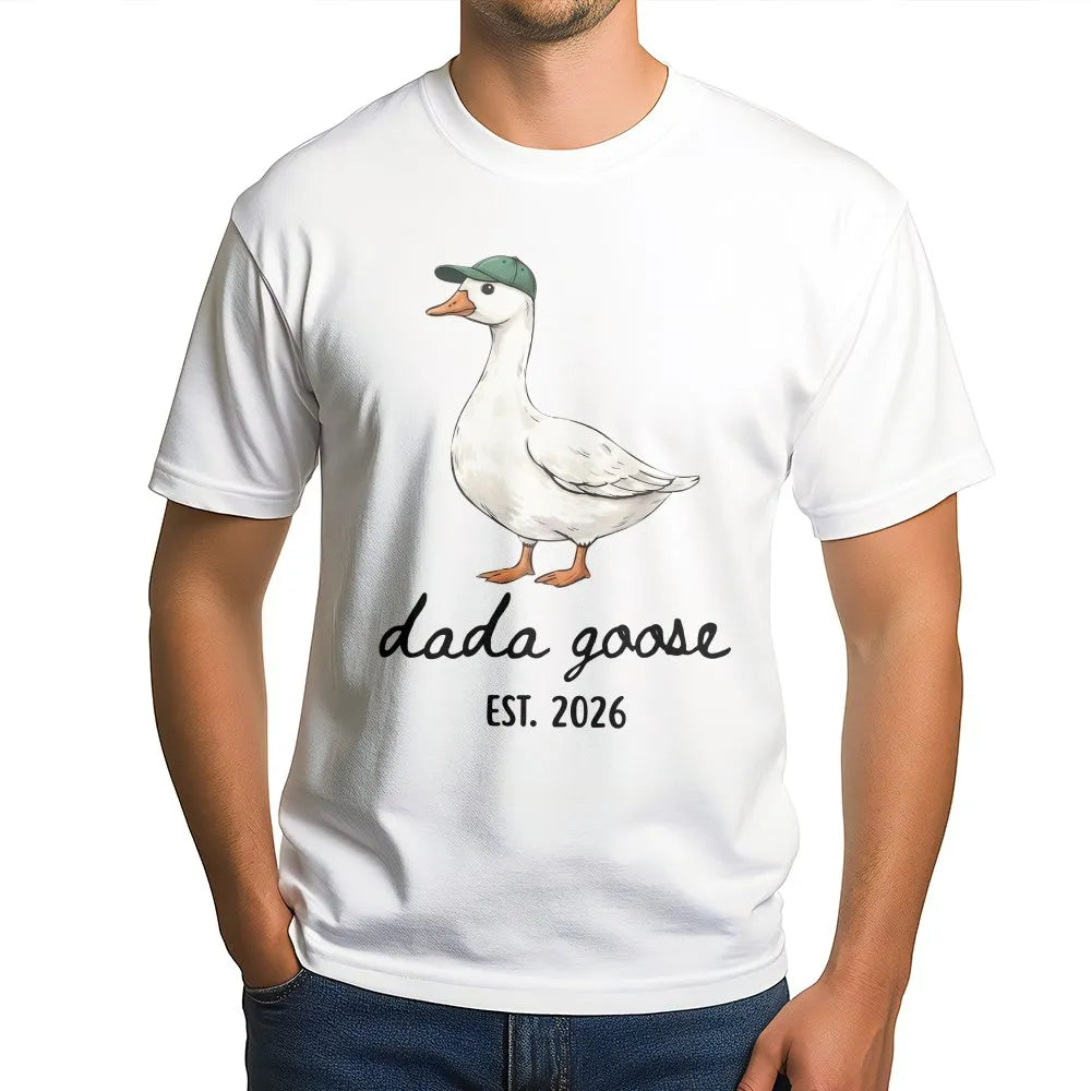 Dada Goose T-Shirt | Funny Goose with Hat Est 2026 | Comfort Colors Shirt | New Dad Pregnancy Announcement Gift
