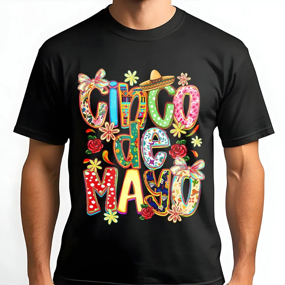 Cinco De Mayo Sweatshirt | Colorful Coquette Bow Fiesta Graphic | Soft Cotton Blend | Women's Mexican Holiday Party Gift