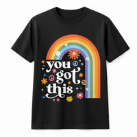 Teacher Test Day Sweatshirt | Retro Rainbow You Got This Design | Soft Cotton Blend | Testing Season Teacher Gift