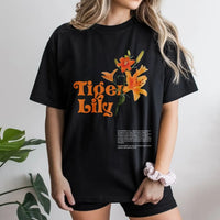 Tiger Lily Sweatshirt | Retro Botanical Art Pullover | Soft Cotton Blend Crewneck | Vintage Floral Gardener Gift