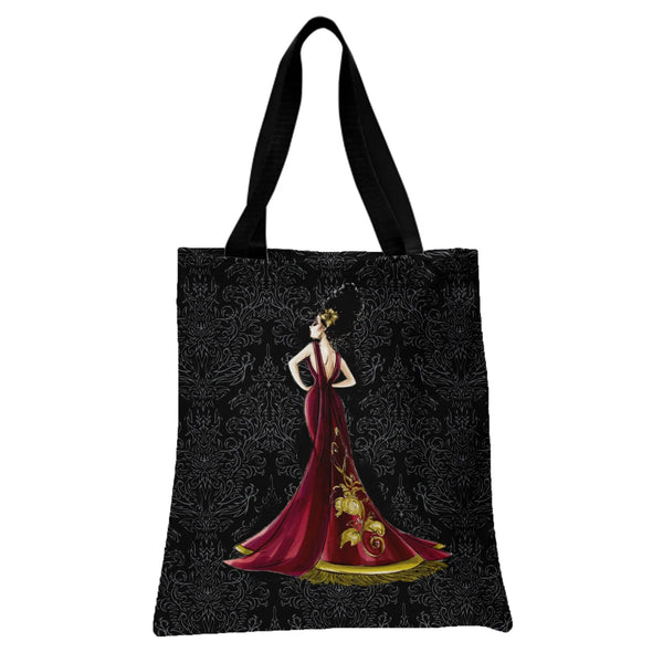 Tote Bag | Diamond Grid Pattern Premium Twill Fabric | Structured Three-Dimensional Design | Gift for Professional Women