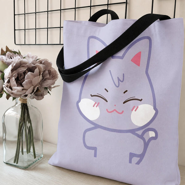 Tote Bag | Premium Twill Fabric with Diamond-Grid Texture | Lightweight Spacious Design | Everyday Essential Bag
