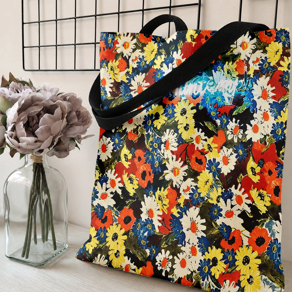 Tote Bag | Premium Diamond-Grid Twill Fabric | Spacious Structured Design | Gift for Fashionable Women