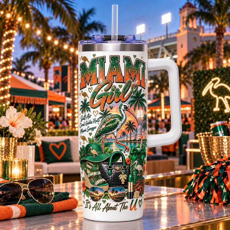 Miami Girl 40oz Tumbler