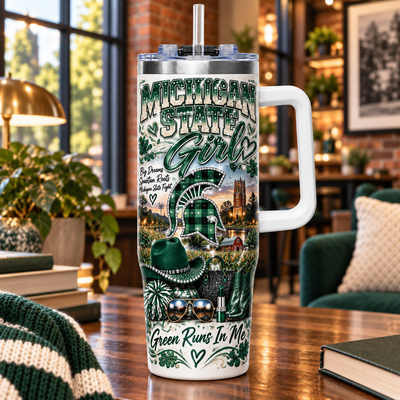 Michigan State Girl 40oz Tumbler