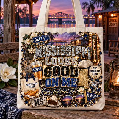 Mississippi Looks Good On Me Tote Bag