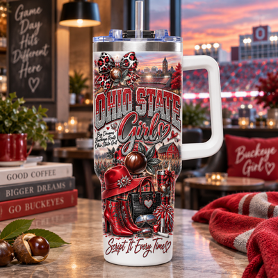 Ohio State Girl 40oz Tumbler