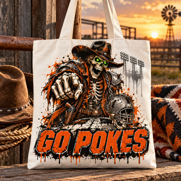 Oklahoma State Undead Mascot Tote Bag