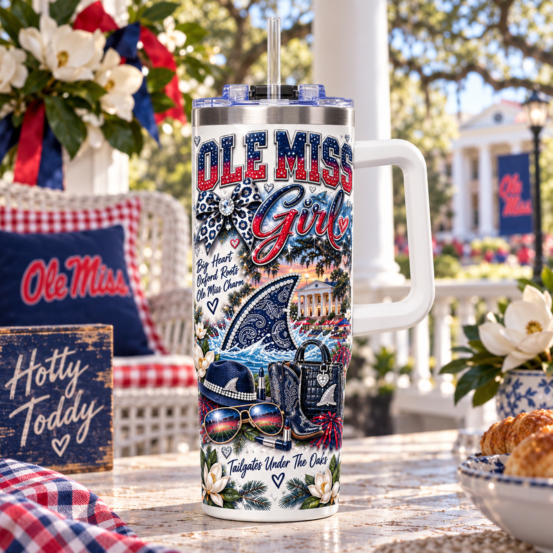 Ole Miss Girl 40oz Tumbler