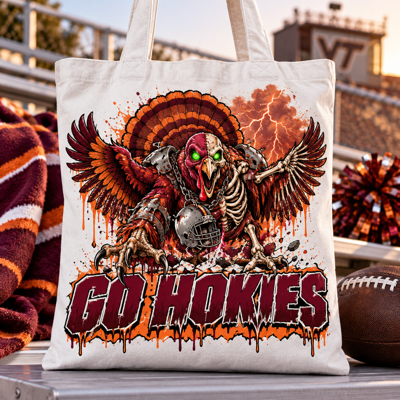 Virginia Tech Undead Mascot Tote Bag